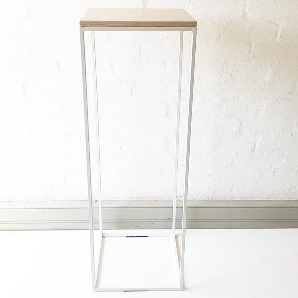 Display Plinth Frame Stand - White